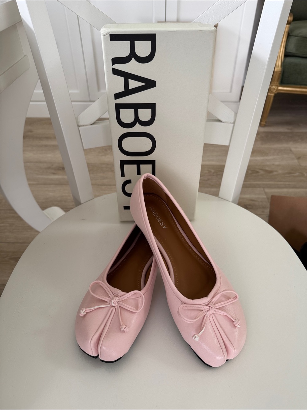 Raboesy Pink Split-Toe Ballet Flats - Women's